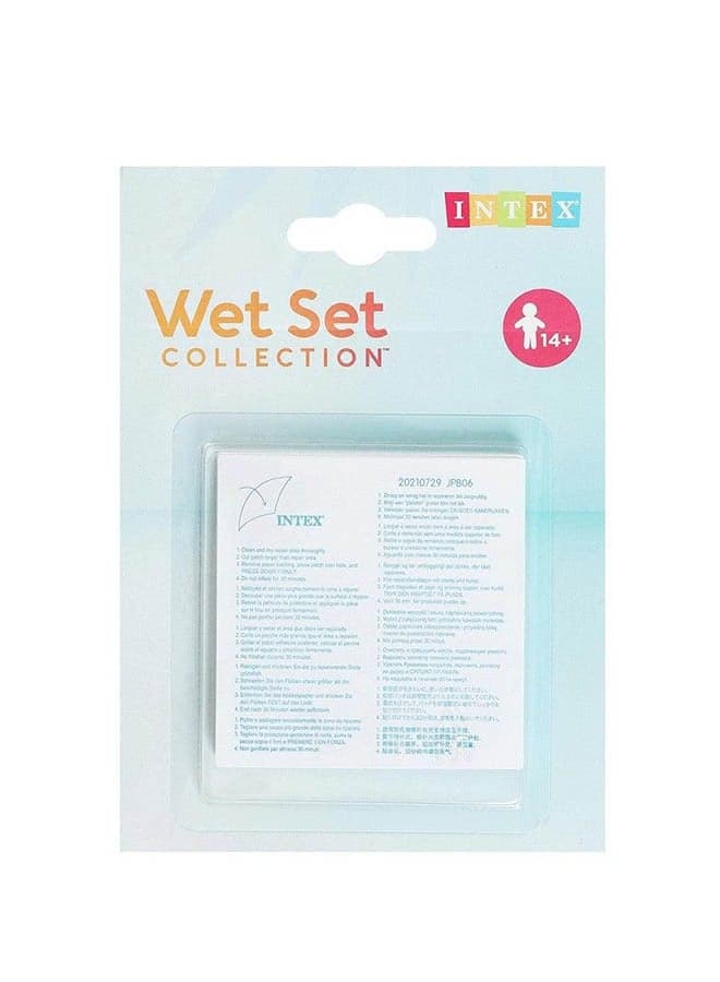 Intex 6x Stick On Patches Suitable For Sealing Holes In Portable Vinyl Swimming Pool | 6.99x6.99x0.1cm