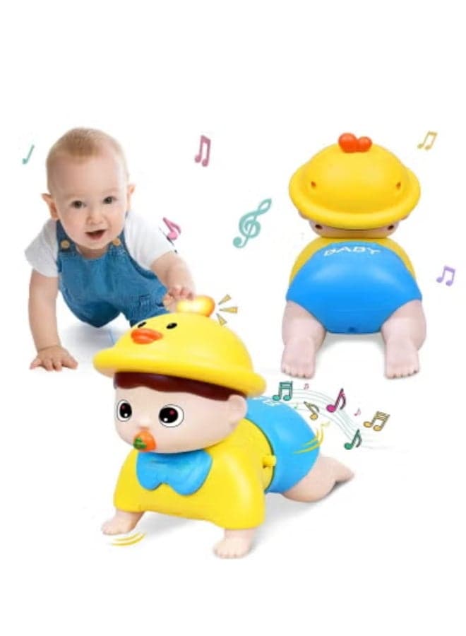 Infant Baby Crawling Toys 6 to 12 Months, Crawling Musical Toys for 6, 9, 12, 18 Month Old Toddler & Baby Toys 12-18 Months, Light Up Tummy Time Educational Learning Toys for 1, 2, 3 Year Old Boy Girl Gifts