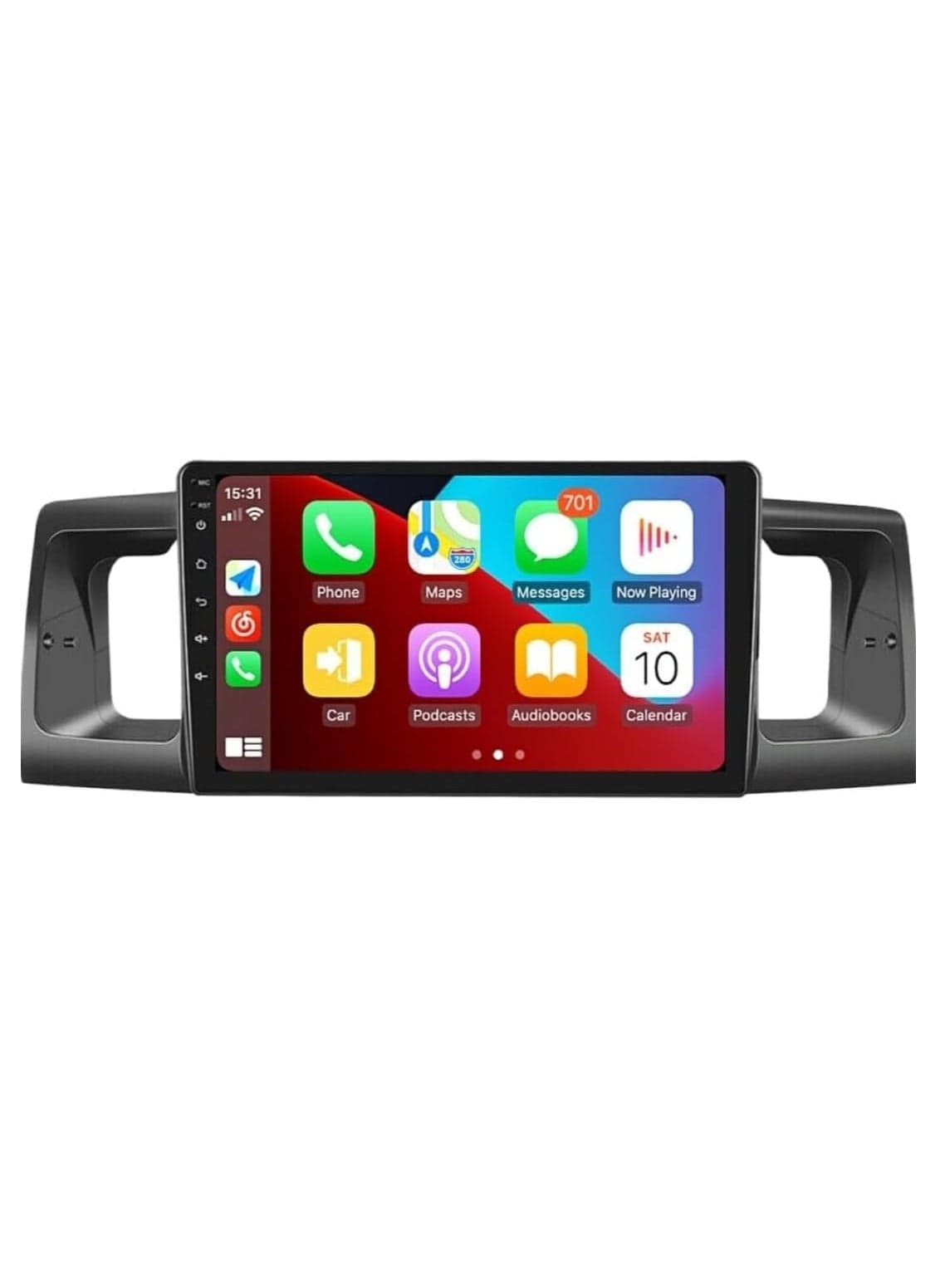 Android Car Stereo For Toyota Corolla Radio 2006-2013 with Built-in DSP Wireless Carplay Android Auto 2GB Ram with Backup Camera 9 INCH IPS Touchscreen GPS Navigation Car Stereo Head Unit