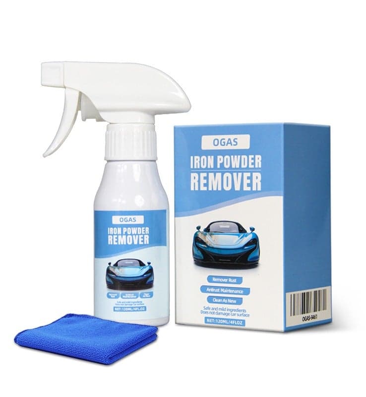 Iron Powder Remover Spray 120ml – Wheel Dust & Brake Dust Remover, Rust Fallout Cleaner for Car Paint & Wheels
