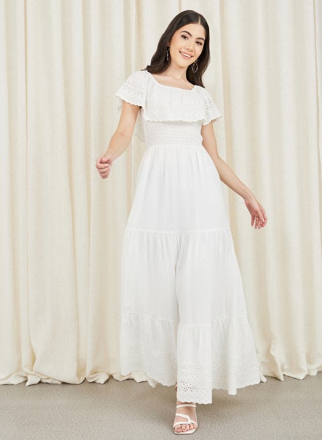 Eyelet Maxi Dress
