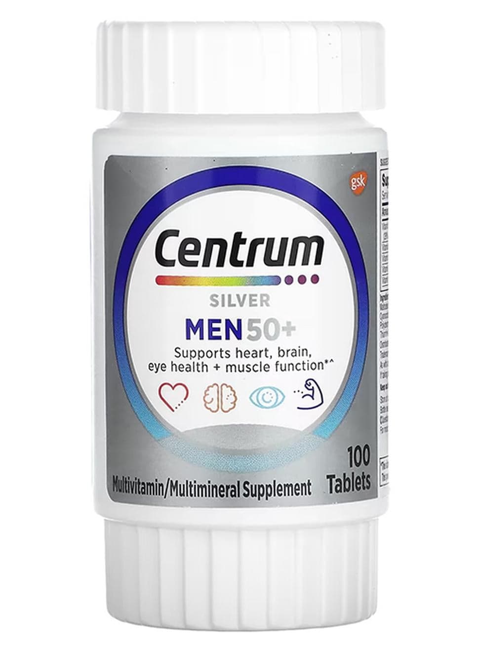 Silver For Men +50, 100 tablets
