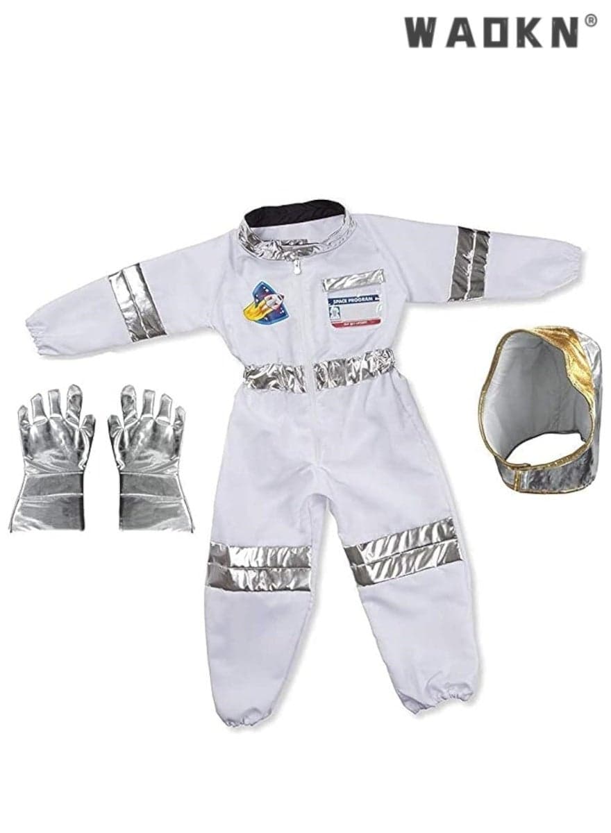 Children's Astronaut Space Costume Made Of High Quality And Comfortable Materials Space Role Play Costume Set Suitable For 4-7 Years Old Children Role Play