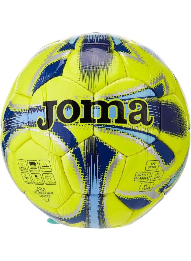 Joma Dali Soccer Ball Yellow Fluor-Navy Size 4 400191.060.4