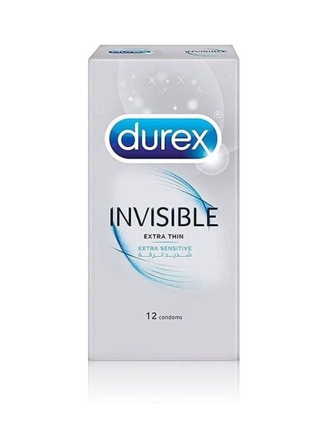 12-Piece Invisible Extra Thin Sensitive