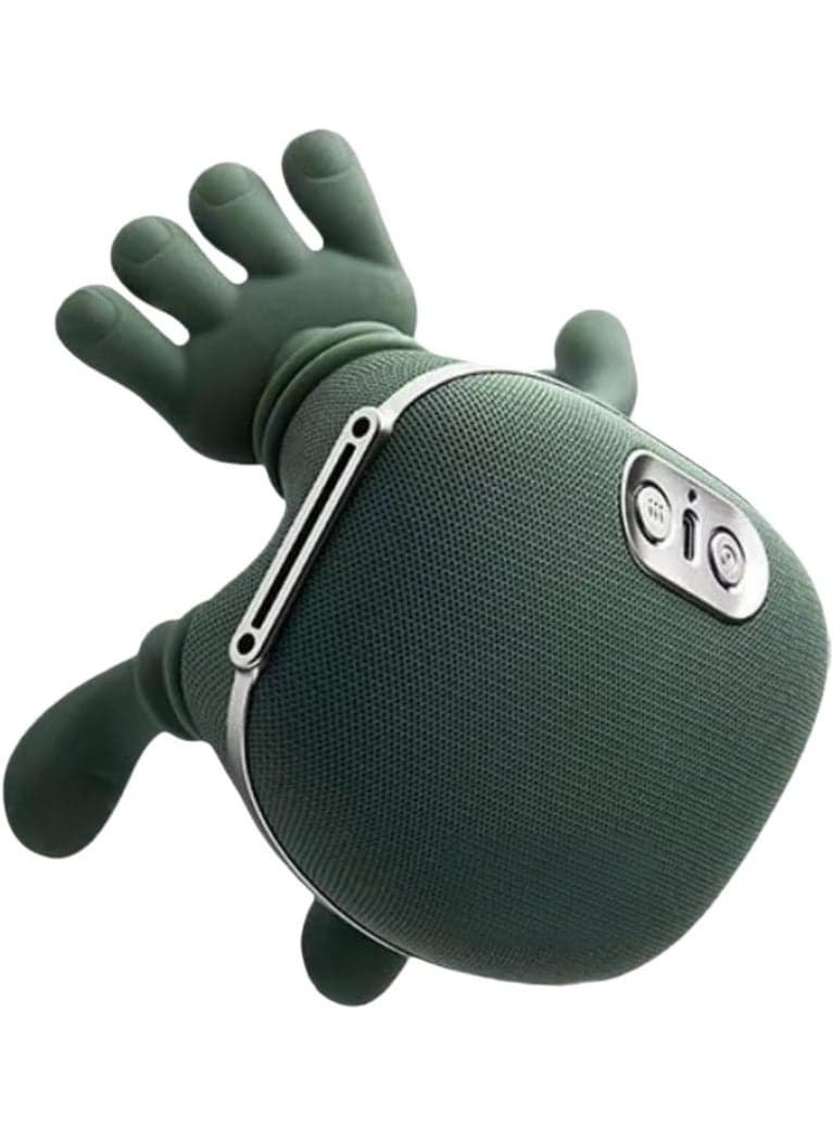 Bionic Heated Massager – Portable 4D Neck & Back Massager with Deep Tissue Kneading, Simulated Human Hand Motion, Soothing Heat Therapy for Shoulders, Back, Legs, and Full Body Pain Relief & Comfort (Green)