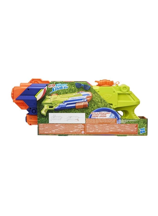 Nerf Super Soaker Floodinator Water Blaster | Pump Action Water Blasting | 70 Fl Ounce Tank | Blasts water upto 38 feet for 6+ Years | G3407