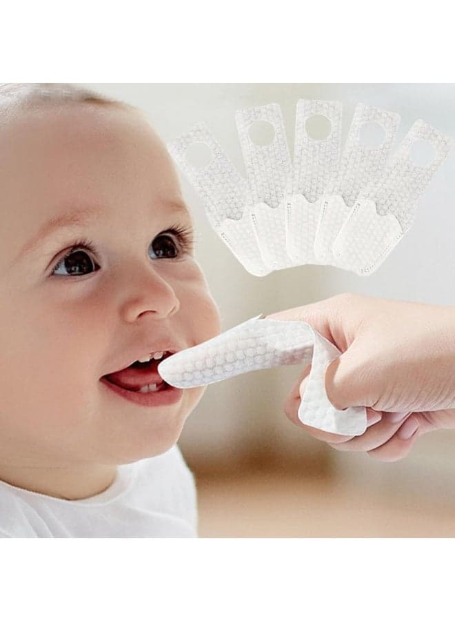30PCS Baby Finger Toothbrush Toddler Newborn Tooth and Gum Wipes Infant Mouth Cleaner to Train Your Child Healthy Oral Habits