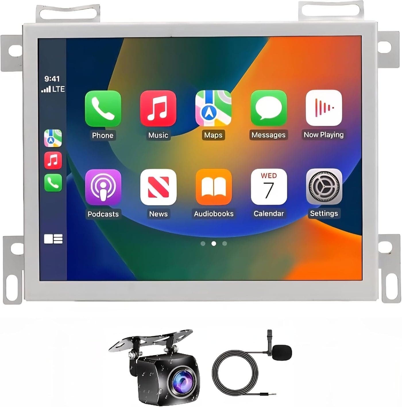 Fit Dodge Charger Car Stereo, Dodge Challenger Android Screen 8.4 Inch 2015-2021, CarPlay, Android Auto, WiFi, GPS Navigation, HD Backup Camera (8GB RAM 128GB ROM)
