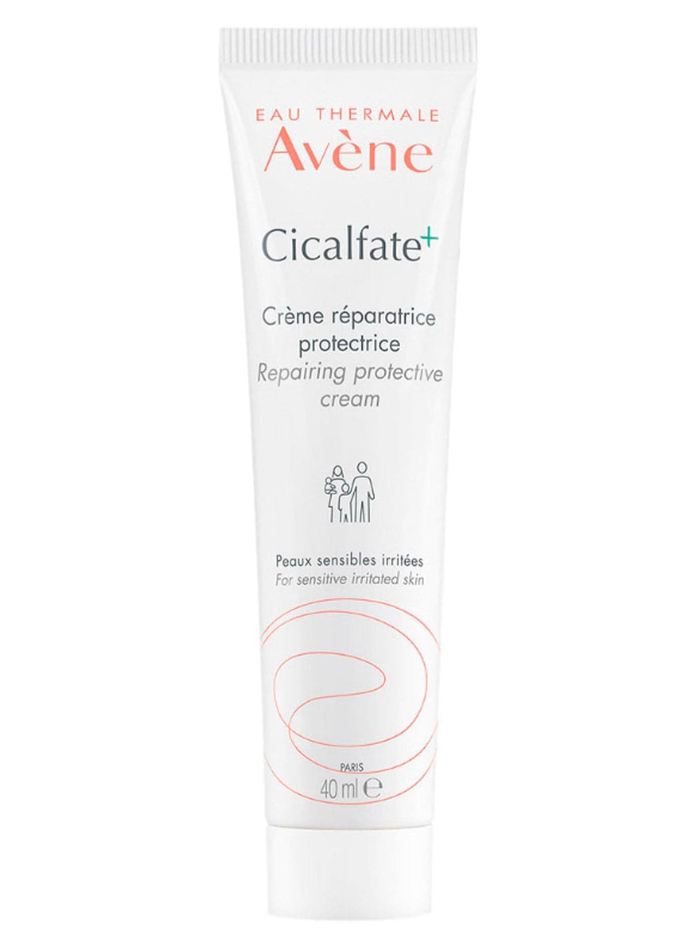 AVENE Cicalfate+ Repairing Cream - Repairs, Soothes, Heals & Protects Sensitive, Irritated or Fragile Skin - Suitable for Infants, Children & Adults - 24hr Hydration - Fragrance free - 40 ml White 40ml