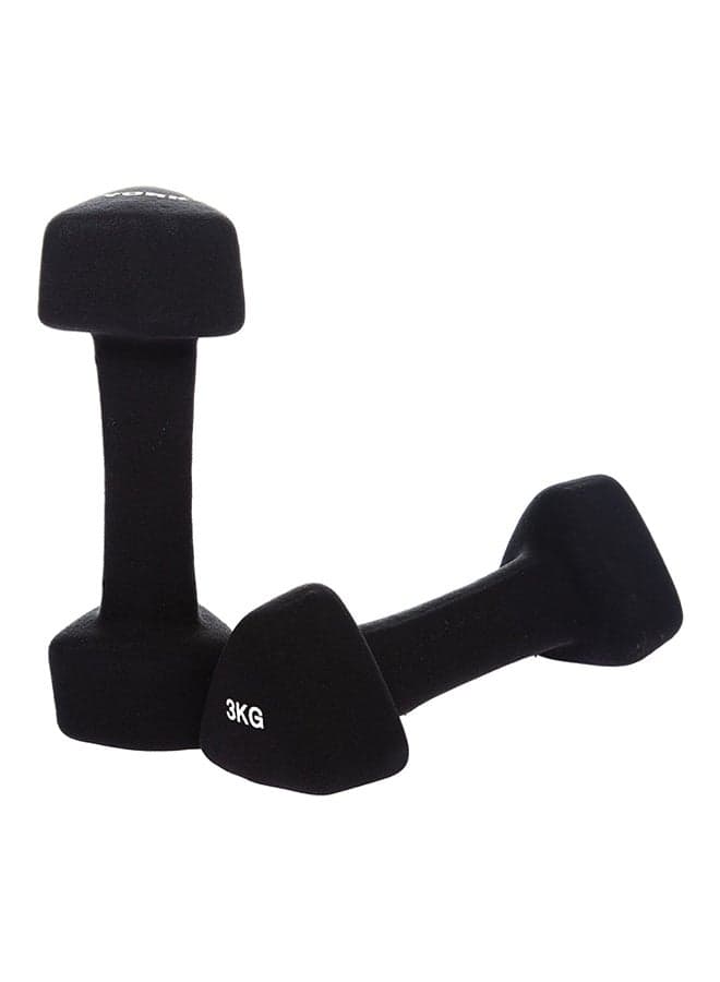2 Piece Triangle Neoprene Dumbbells 2x3kg