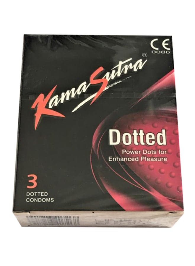 3-Piece Dotted Condom Pack