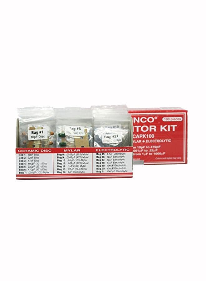 100-Piece Capacitor Kit CAPK-100