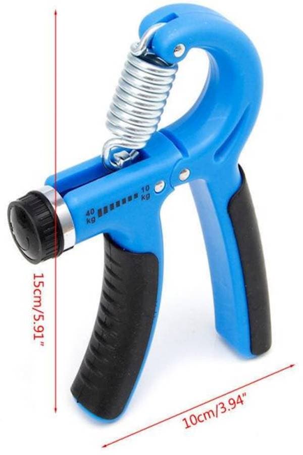 Adjustable Heavy Hand Grip in (520kg) or (1040kg) Grip Strength Hand Gripper BlueBlack 168grams