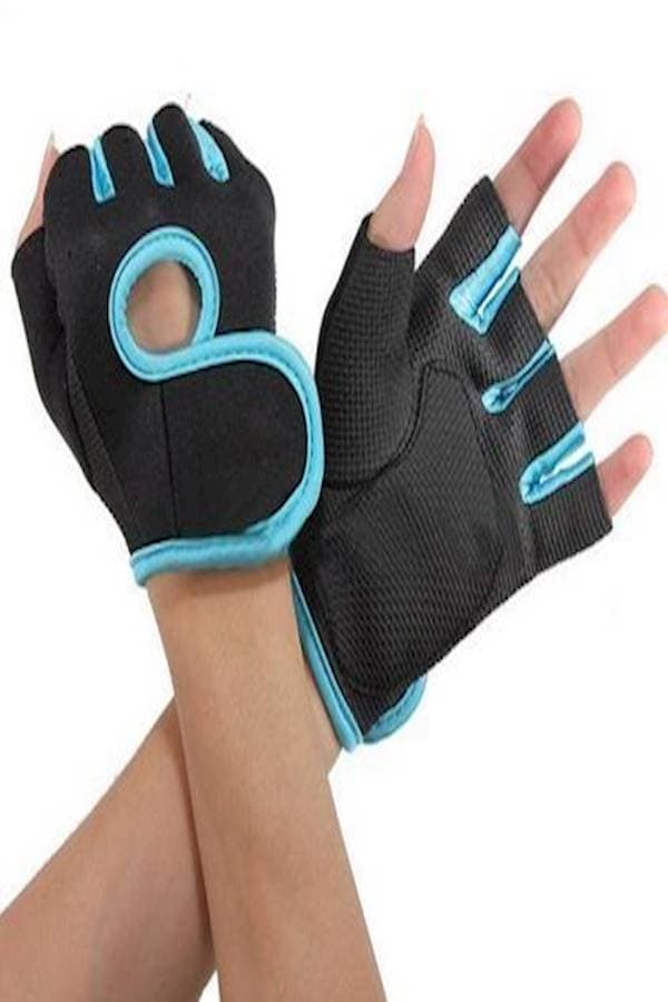 1 Pair Sport Cycling Fitness Gym Weightlifting Exercise Half Finger Sport Gloves For Women 40grams