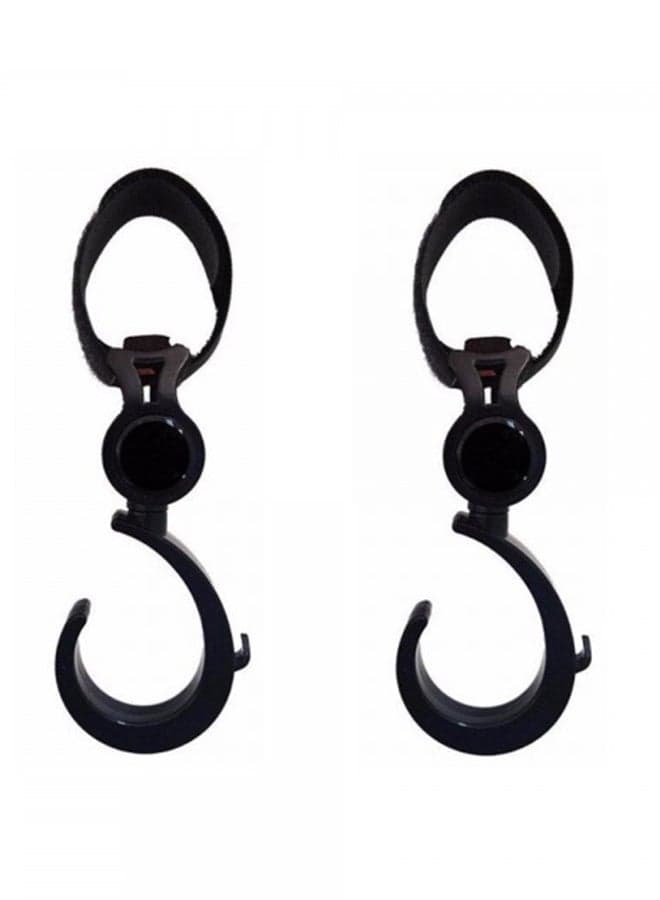 Alameda Rotating Compatible Stroller Hooks - Balck
