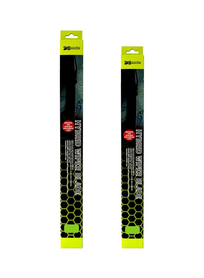 2-Piece Hybrid Wiper Blades Set For Toyota Corolla 2015-12