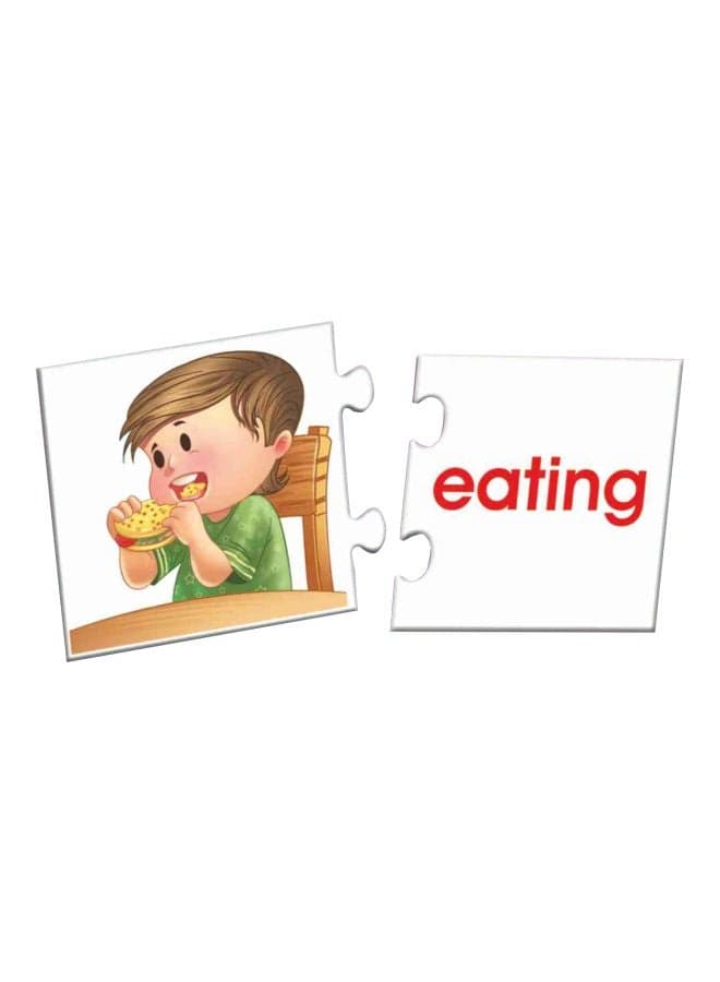 24-Piece 2-In-1 Action Words Educational Game CRE0642