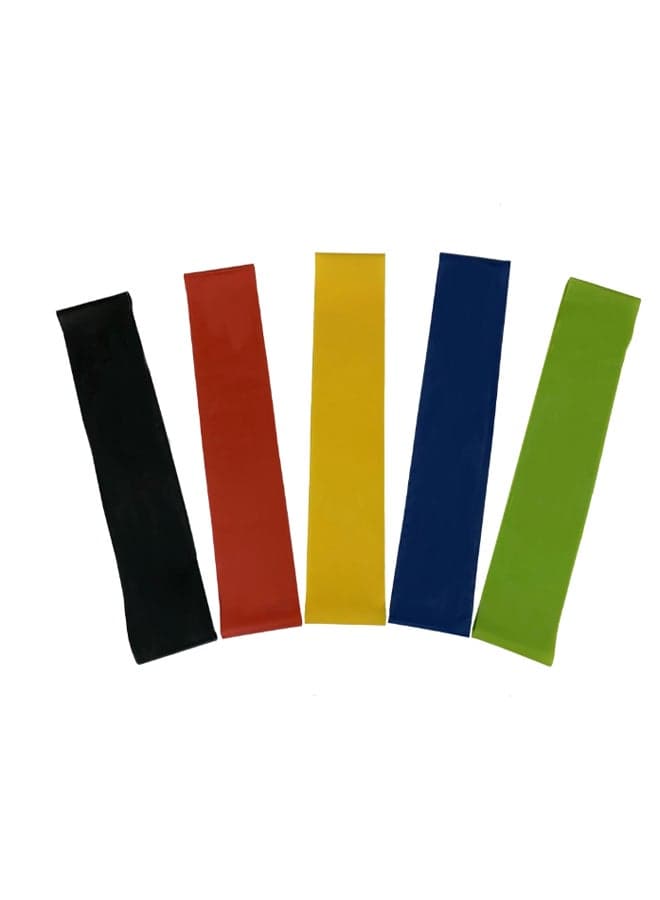 5-Piece Exercise Resistance Band Set 60 x 5cm