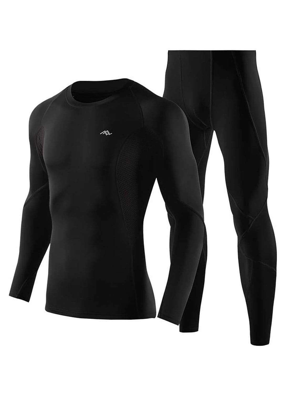 2-Piece Fitness Gym Sports Protective Shirt And Pant Set S