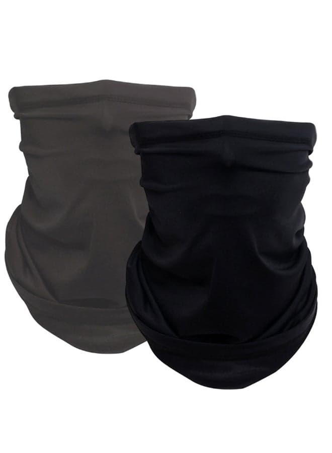 2-Piece Sun Protective Neck Gaiter Outdoor Cycling Neck Scarf Set
