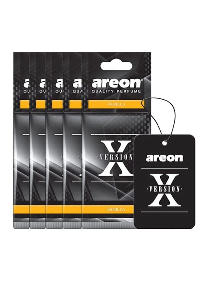 Pack Of 5 X Version Car Air Fresheners - Vanilla