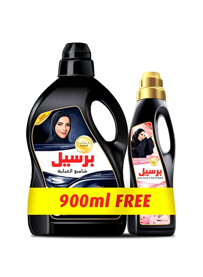 Abaya Shampoo Liquid Detergent With A Unique 3D Formula For Black Colour Renewal Abaya Cleanliness And Long-Lasting Fragrance Classic With 2In1 Abaya Wash Shampoo Rose Black 3.9Liters