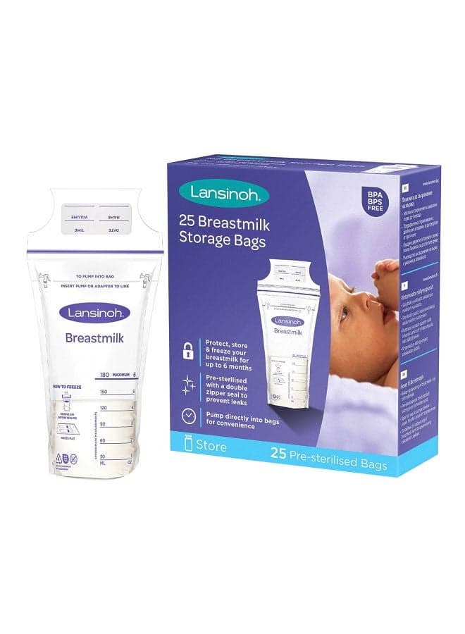 25-Piece Breastmilk Storage Bag Set