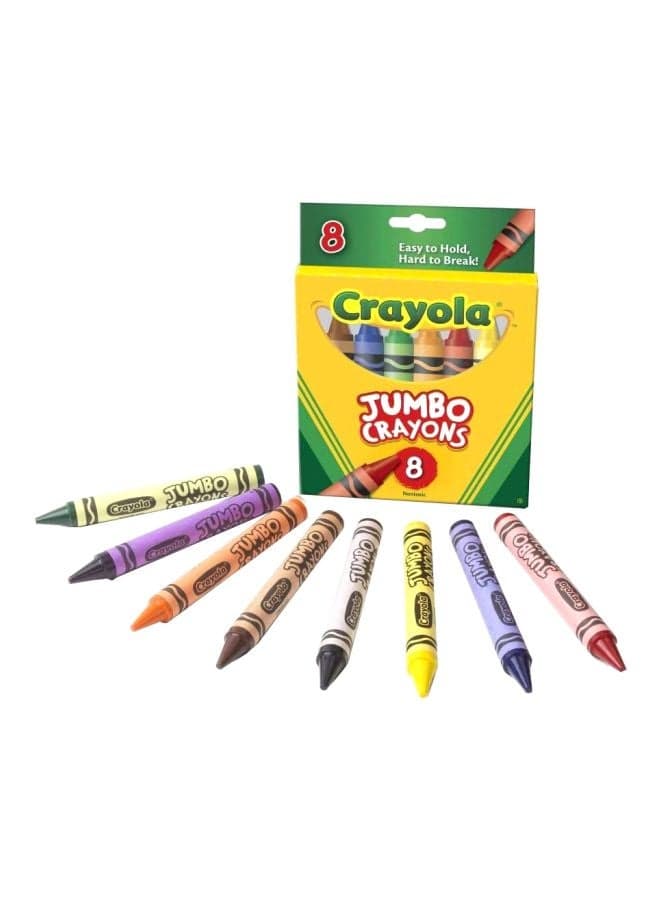 8 Non Toxic Crayons Peggable 34.3x7.1x1cm