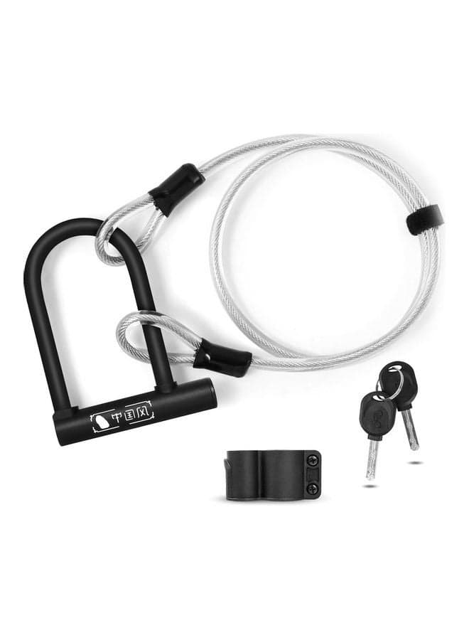 Wheel U-Lock Bicycle Cable