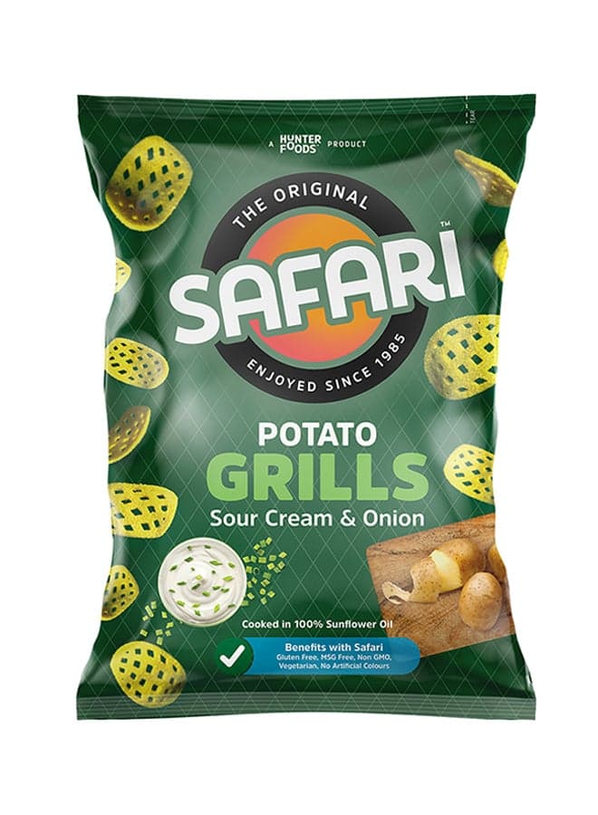 Sour Cream And Onion Flavour Potato Grills 60grams