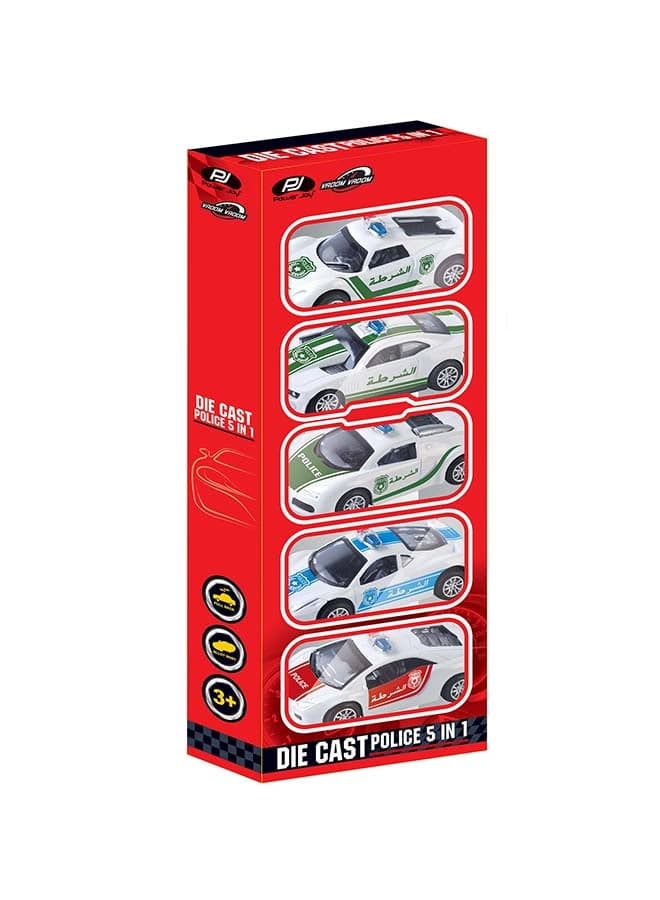 V.Vroom Diecast Uae Police Car 5 in 1