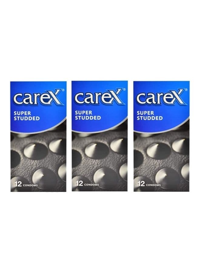 Pack Of 3 Super Studded Condoms