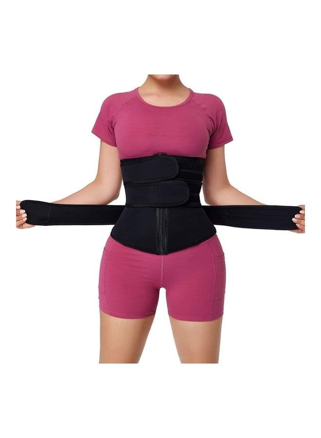 Waist Trainer for Women Neoprene 3 Strap Cincher Corset Trimmer Belt Body Shaper Workout Sport Girdle XL