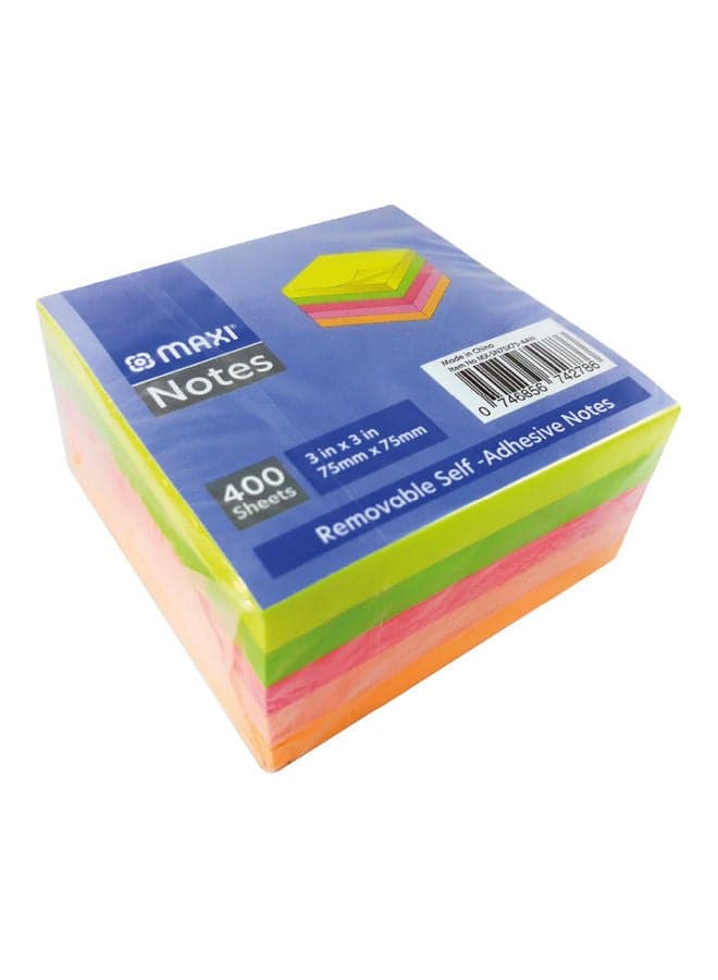 400-Piece Self-Adhesive Sticky Notes Multicolour