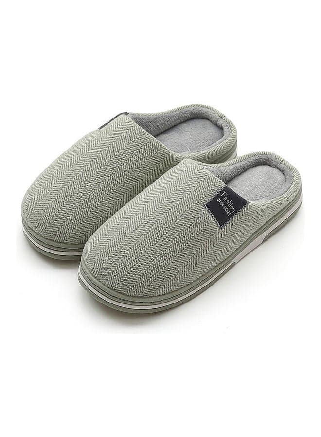 Cotton Bedroom Slippers Green
