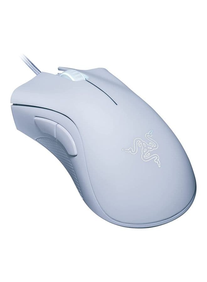Razer DeathAdder Essential Wired Gaming Mouse – Ergonomic Right-Handed Design, 6400 DPI Optical Sensor, 5 Programmable Hyperesponse Buttons, Mechanical Switches (Up to 10 Million Clicks), RGB Lighting, USB, 96g, White | RZ01-03850200-R3M1