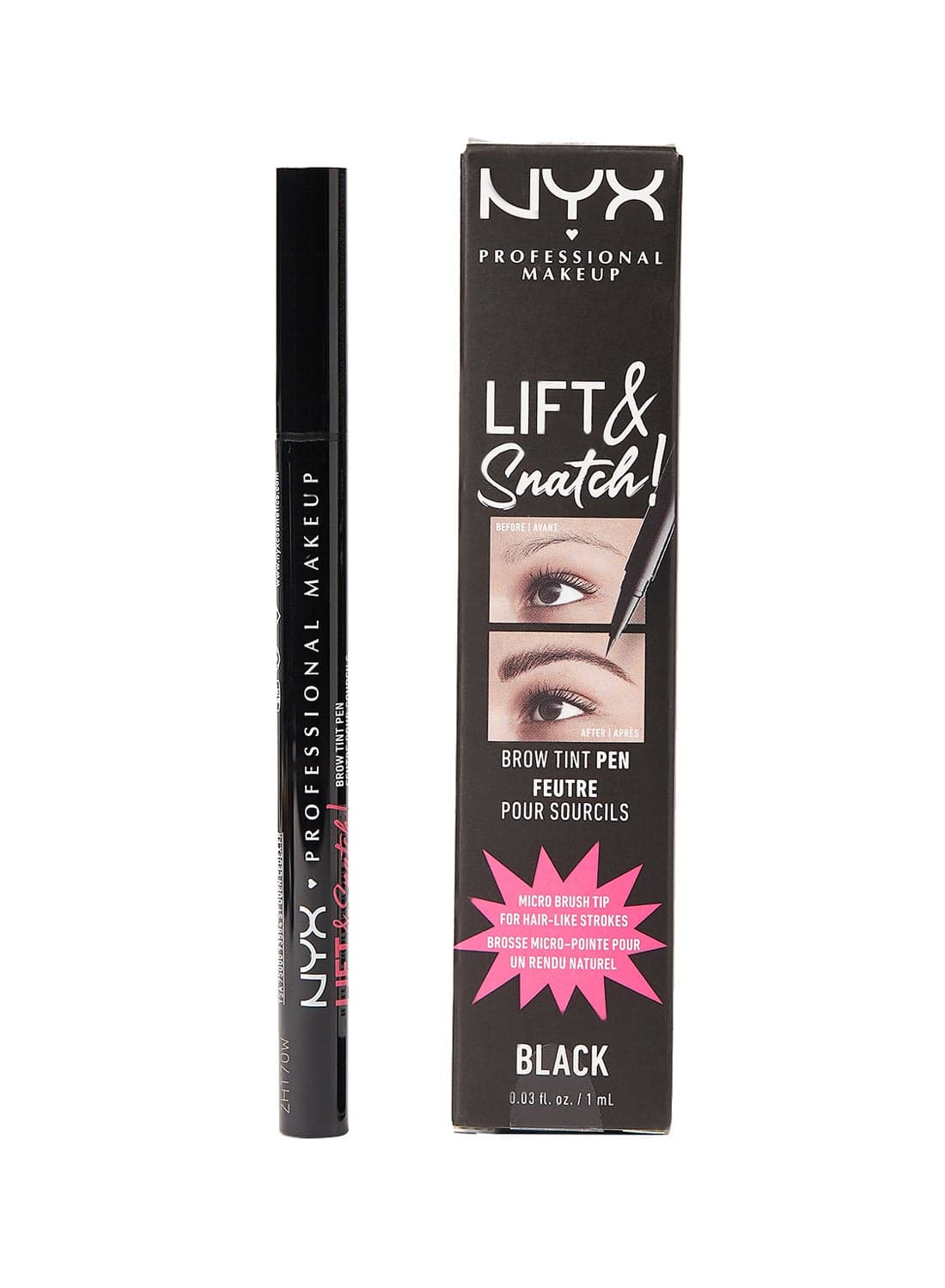 Lift & Snatch! Brow Tint Pen, Shade Black