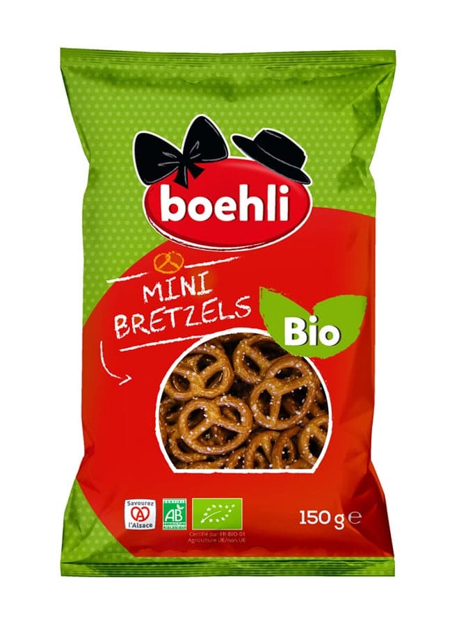 Organic Mini Bretzels Bag 150grams