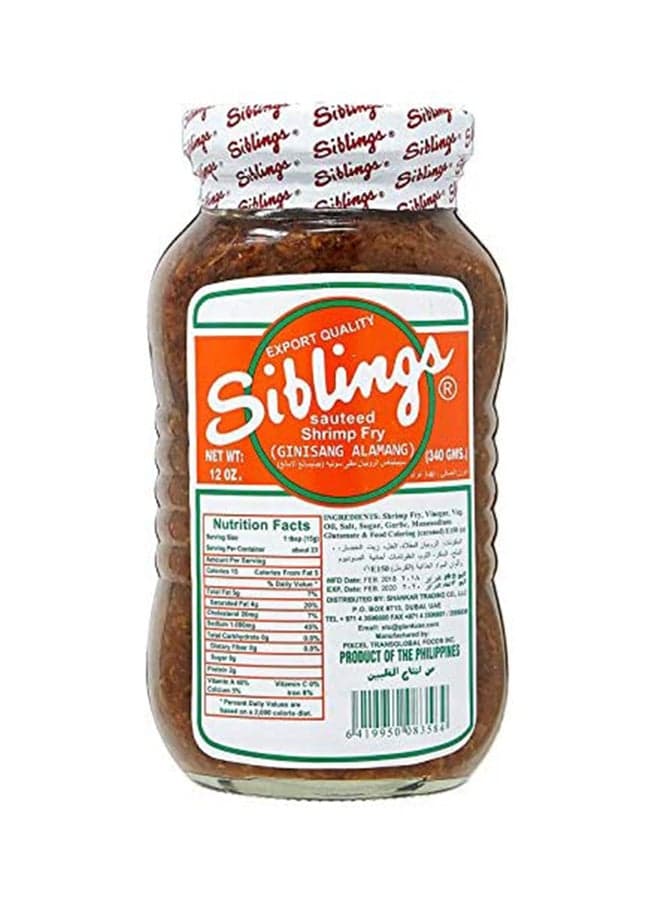 Siblings Sauteed Shrimp Fry Ginisang Alamang 340grams