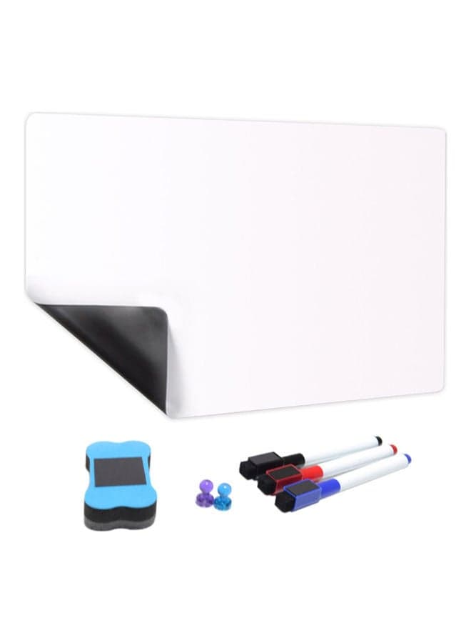Adjustable Soft Magnetic Whiteboard Set White/Blue/Black