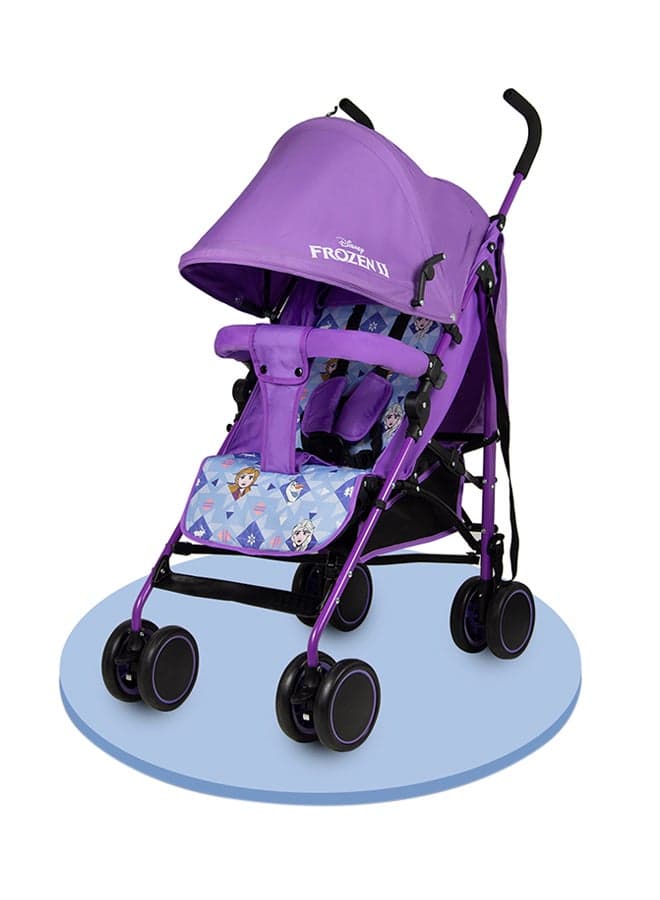 Frozen 2 Lightweight Adventure Stroller + Storage Cabin 0 36 Months, Compact Design, Shoulder Strap, Adjustable Reclining Seat And More., Purple