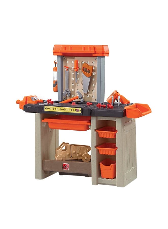 Handyman Workbench For Kids Orange 90x92x33cm