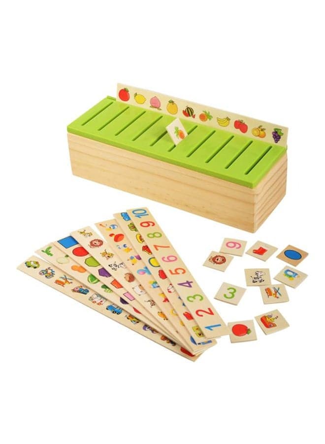 80-Piece Puzzle Brain Teaser Knowledge Educational Classification Box Toy Set For Kids