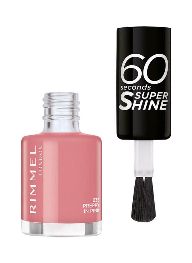 60 Seconds Super Shine Nail Polish – 235 –Preppy In Pink