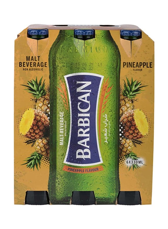Pineapple Flavoured Non-Alcoholic Malt Beverage NRB Pineapple 330ml Pack of 6