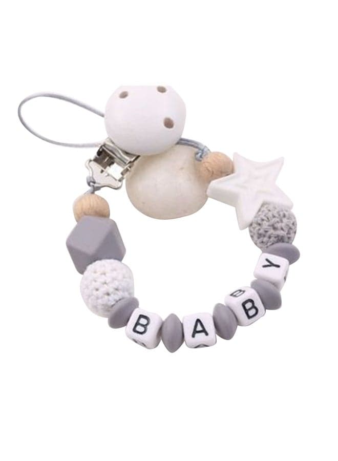 Soft Silicone Bpa Cartoon Modern Design, Fashionable Baby Pacifier Clips Holder Chain-Assorted