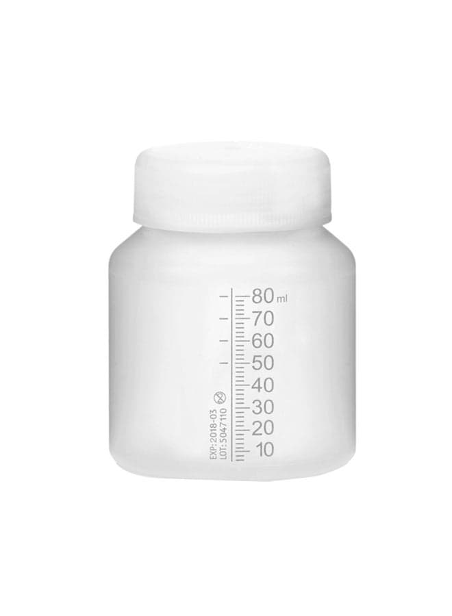 Pack Of 40 Safe, Bpa-Free, Compact And Convenient Disposable Breastmilk Bottles With Lids 80 ML