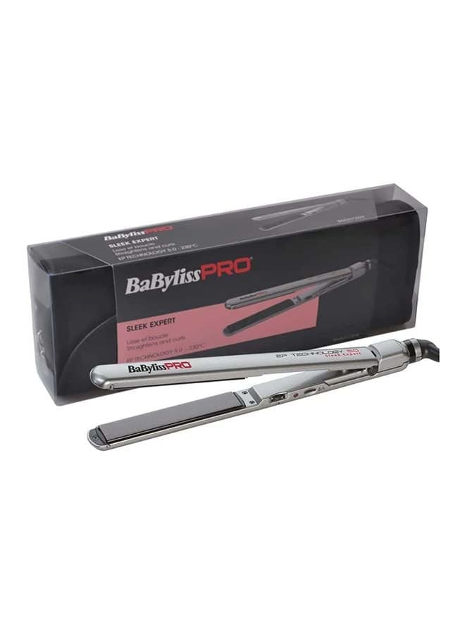 BaByliss PRO Ceramic Sleek Expert Nano Hair Straightener | 24mm EP Technology Plates for Smooth Styling | Fast Heat-Up to 230°C | Professional Flat Iron -
BAB2072EPSDE Silver