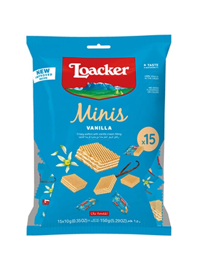 Minis Vanilla Cream Filled Wafers 150grams